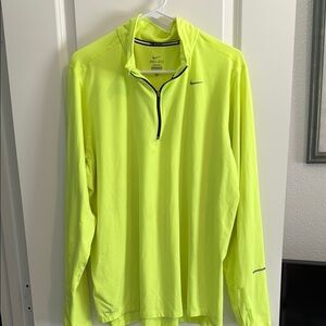 Nike Yellow Lightweight Shirt Jacket for High Visibility